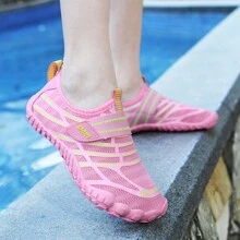儿童户外舒适快干防滑轻便溪流/水鞋，适合户外旅行、海滩、游泳 - 粉色 - 查看 3