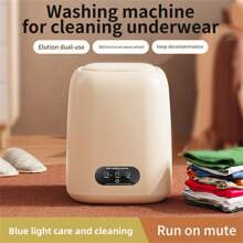 9L Folding Washing Machine,  Mini Washing Machine And Spin DryerWith Timing, 3 Modes Deep Cleaning, Portable Washing Machine Automatic Home, For Mini Special Portable Underwear Socks Washing God, For Short Sleeve, Underwear, Socks, Camping, RV, Travel - Xem 4