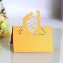 25 cái/gói Thẻ tên hình trái tim, nhiều kiểu dáng, kích thước mở 9*12cm, Thẻ tên trống, Thẻ trang trí bàn cho tiệc tùng, đám cưới, sinh nhật, ngày lễ tình nhân - Nhiều màu - Xem 14
