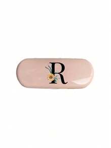 1pc Creamy/Monet-Style Solid Color Glasses Case, New And Simple Design, Convenient And Portable With Waterproof And Dustproof Function