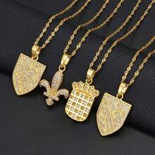 1pc Croatia Albania Serbia Bosnians,Bosnia Pendant Necklaces Jewelry With Cubic Zirconia - Multicolor - View 2