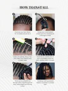 1 件 20"/22"/30" 自然长波浪卷合成假发，有巧克力棕色/黑色/金色/酒红色可选，适合女性日常、节日、派对、音乐节、狂欢节、新年等场合，可作为礼物。 - 彩色 - 查看 8