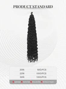 1 件 20"/22"/30" 自然长波浪卷合成假发，有巧克力棕色/黑色/金色/酒红色可选，适合女性日常、节日、派对、音乐节、狂欢节、新年等场合，可作为礼物。 - 彩色 - 查看 4
