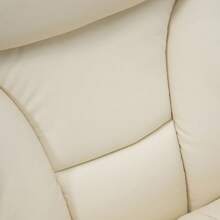 PU Leather Manual Recliner Armchair Lounge Chair With Cup Holder Pocket