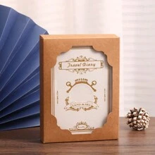 One Copy/Two Copies/Three Copies/Five Copies/Six Copies/Gift Box Version/Retro Soft Leather Hardcover Notebook With 200 Pages. It Features A Hollowed-Out Design On The Cover, A Satin Ribbon Bookmark, An Anchor Decoration, Metal Edges For Fixation, Eye-Protection Paper. It Is Suitable For Office Business, Campus Life, Daily Use And As A Holiday Gift. It's A High-Quality Notebook For Office Meetings, A Diary, A Bullet Journal And A Record Book.