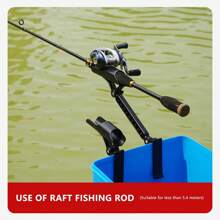 Telescopic Foldable Adjustable Fishing Rod Stand Bracket, Suitable For Bank Fishing, Pier Fishing Rods - Multicolor - View 6