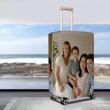 1pc Customized Personalized Photo Luggage Cover, Any Wedding, Family, Friends Image Can Be Printed - Just Provide The Photo Stylish,Fashion,Hipster,Casual,Minimal Chic Personalized,Customized,Custom,Unique Guy,Capsule Wardrobe,Men Basic/Street Style Ideal Gifts For Him Boyfriend,Family,Friends For Birthdays,For Vacation/Holiday,For School/Competition,For Sports/Climbing, Mother's Day Gift - Multicolor - View 5
