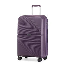 British Traveller Maleta con ruedas y candado con contraseña TSA, carcasa rígida de PP ligera, maleta de trolley de 20"/24"/28", ideal para viajes de negocios, vacaciones, equipaje de mano y facturado, para hombres y mujeres, juego de maletas de viaje resistentes
