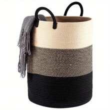 58L Cotton Rope Basket Large Blanket Woven Storage Organiser Laundry