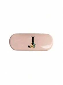1pc Creamy/Monet-Style Solid Color Glasses Case, New And Simple Design, Convenient And Portable With Waterproof And Dustproof Function