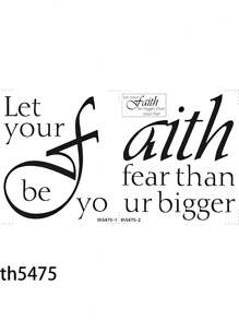1pc, Faith Bigger Wall Sticker, PVC Self-Adhesive Wall Sticker, Slogan Wall Decor Stickers, Kitchen Decor, Bathroom Decor, Background Wall Decor, Window Glass Decor, For Bedroom Living Room Entrance Decor " Gifts Birthday Graduation Home Decor Bedroom Decor Room Decoration Stuff Living Room Decor House Decor Home Decor Living Room Wall Paper Personalised Stickers