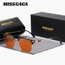 MISSGAGA 1 Piece Unisex Exquisite Elegant Fashion Full-Frame Fashion Glasses Outdoor Play Square Fashion Glasses - Multicolor - View 9
