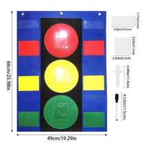 Stoplight Behavior Pocket Chart Easy To Hang Classroom Behavior Management Tool Suitable For Follow Instructions - Multicolor - View 2