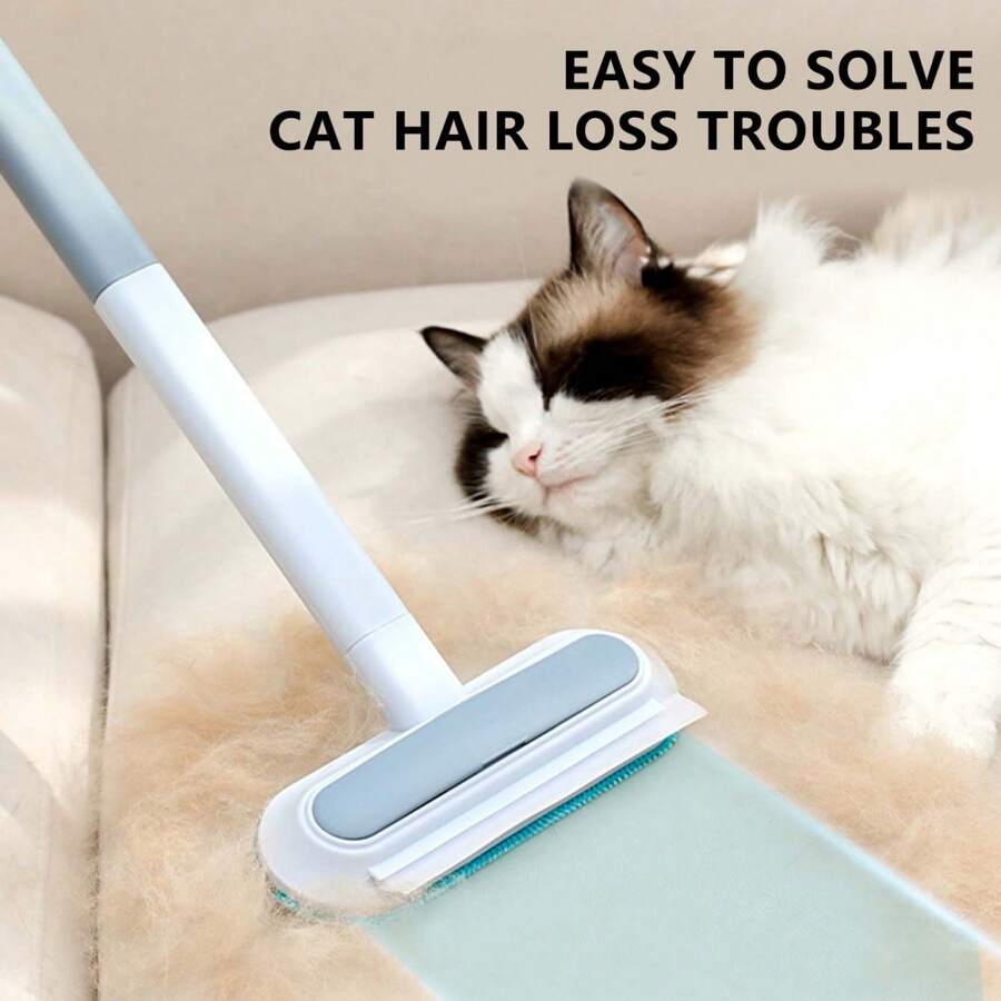 Multifunctional Pet Hair Remover Effectively Remove Loose Hair Reusable Pet Hair Remover For Pet Grooming Massage Brush Cleaning Tool - trắng - Xem 1