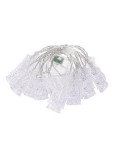 1 件 LED 穆斯林链灯、宫灯油仙女灯、穆斯林开斋节 RAMADAM 装饰礼物、伊斯兰开斋节 RAMADAM、户外派对装饰酒吧节日氛围灯 - 彩色 - 查看 2