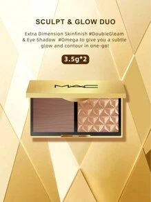 MAC M.A.C Highlighting Powder, 0.12 Oz/3.5g (Per Compact) - [Double-piece Small Gold Box] - View 2