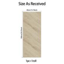 1 卷木纹壁纸，自粘 PVC 墙纸适用于厨房、客厅、浴室、卧室墙壁、橱柜和家具翻新装饰，翻新贴纸可撕墙板，墙纸，壁纸，春季装饰品让您的家焕然一新，拉玛装饰贴纸 - 棕色 - 查看 10
