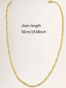 1pc Minimalist Chain Necklace Copper Jewelry