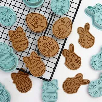 12 pièces de moules à biscuits de Pâques, cadeau de Pâques