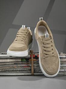 男士运动鞋男时尚帅气休闲鞋系带男鞋滑板鞋男士运动鞋个性街头男鞋