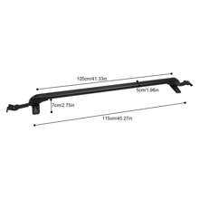 XIANXUS Universal Car Top Roof Rack Cross Bar Luggage Cargo Carrier For 4 Or 5 Door Cars - Black - View 4