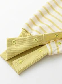 mini bala Kids' Vest And Romper Set, Two-Piece Baby Outfit For Boys And Girls, Spring New Arrival - White and Yellow - View 8