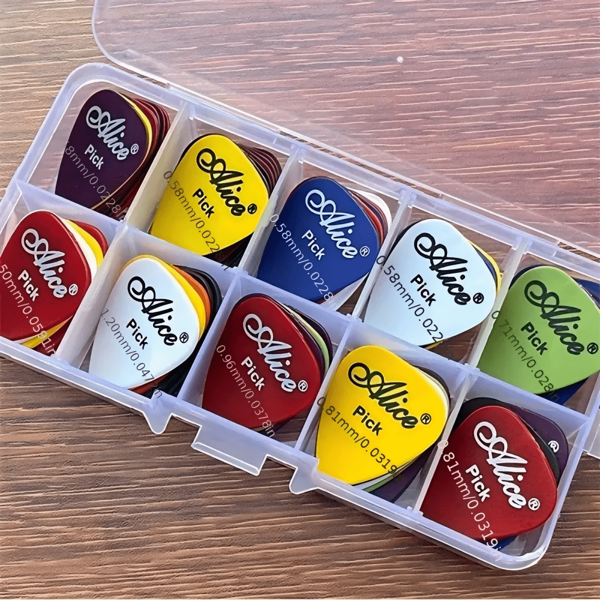 30/50pcs Guitar Picks, Matte ABS Resin Smooth & Durable Plectrums, Mixed Thickness, Suitable For Acoustic Electric Guitar, Bass Or Ukulele, Boxed, Great For Beginners