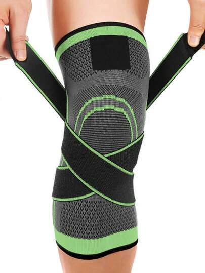 1pc S/M/L/XL Outdoors Sports Kneepad Women Men Pressurized Elastic Sport Knee Pads Support Fitness Gear Basketball Volleyball Brace Protector Gym Accessories Knee Support