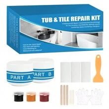LANBOKIT Tile & Ceramic Repair Kit, Fiberglass Tub Repair Kit And Epoxy Countertop Repair Kit, Toilet Repair Kit, Sink Repair Kit, Granite And Marble Repair Kit For Cracks, Chips, Dents, And Holes