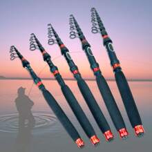 1.8m 2.1m 2.4m 2.7m 3.0m Spinning Casting Fishing Rod Telescopic Trout Travel Pole Lure Weight 10-50g Lure Rod - Multicolor - View 2