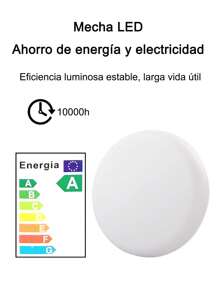 Lámpara de techo LED de montaje empotrado, lámpara de techo lámpara de baño para lámpara de techo blanco 3000K - Blanco Cálido - Ver 8