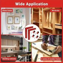 Set de 3 escuadras de posicionamiento de 140 mm a 90 grados - Abrazaderas de ángulo recto de aleación de aluminio, herramienta de fijación de esquina para trabajos de carpintería