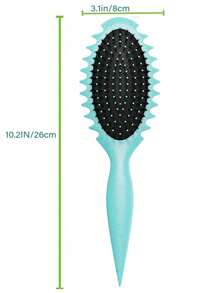 新款卷发定型刷，气垫美发梳卷发刷，野猪鬃毛发刷造型刷，卷发刷，适合各种风格和所有女士风格的卷发和所有女士风格的卷发，女士情人节礼物生日男朋友女朋友 - 彩色 - 查看 5