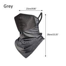 1pc Spring Women Men Mask Full Face Bicycle Neckerchief Cycling Bandana Sun-Proof Mask Breathable Ice Silk Quick-Dry Outdoor Hanging Ear Scarf Beach Essential - Multicolor - View 10
