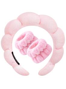 3 bucăți de culoare solidă, în formă de nor, bentiță de catifea, burete, demachiere simplă, spălarea feței, bentită specială, set de brățări, accesorii pentru păr
