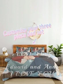 Biancheria da letto personalizzata, copripiumino personalizzato, piumino personalizzato, set di biancheria da letto personalizzata, set copripiumino personalizzato, crea la tua biancheria da letto