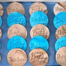 用 2 块饼干定制文字蛋糕装饰万圣节和圣诞节 DIY 切刀糖蛋糕模板婚礼粘土翻糖压花器名字蛋糕模具手工饼干/饼干压花器印章