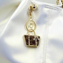 1 pieza Precioso llavero con estampado de leopardo - Perfecto para billeteras, bolsos, teléfonos y talla grande de mujeres - Chapado en oro