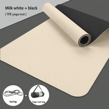 TPE Yoga Mat Women's Sliding Non-Slip Structure Surface Yoga Mat Thickness 6mm Exercise Mat Yoga Pilates Gymnastics (180X57cm)