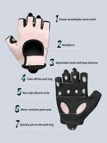 GOUNOD 1 para rękawiczek gimnastycznych z pełną ochroną dłoni i półpalcami z silikonowymi rękawiczkami sportowymi do jazdy na rowerze do podnoszenia ciężarów, treningu fitness