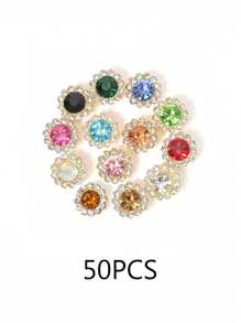 Sunflower Drill Round Flower Plate Drill Buckle Bow Handmade Diy Hair Accessories Materials Glass Claw Drill Dress Accessories. Rhinestone Sunflower Hand Sewing Drill Flower Plate Lace Drill Diy Hair Decoration Materials Accessories Handmade Beaded Double Layer Flower Rhinestones.