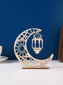 1pc Wooden Moon Prayer Decoration Ornament Birthday Gifts Graduation E-I-D