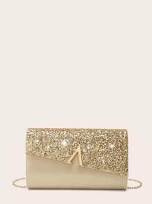 四件套水钻首饰套装，包括闪亮项链、耳环和手链，适合婚礼、晚宴、派对等场合，也可作手拿包、晚宴包、信封包、新娘包、正式钱包使用。新款婚礼新娘包、舞会礼服包，适合各种派对场合。 - 金色 - 查看 8