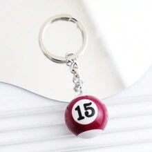 1pc Unisex Billiard Ball Keychain Pendant, Bag & Car Keyring, Perfect Gift - Multicolor - View 15