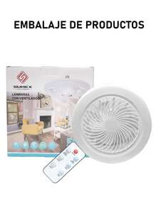 Fan Light, With Remote Control Ceiling Fan Light, Small Semi-Recessed Installation, Suitable For Silent And Invisible Ceiling Fan Lights In Balconies, Corridors, Restaurants And Kitchens - Monochrome - View 12