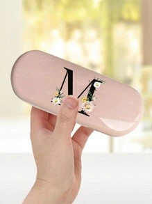 1pc Creamy/Monet-Style Solid Color Glasses Case, New And Simple Design, Convenient And Portable With Waterproof And Dustproof Function