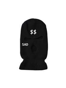 1 件男女通用刺绣拉法帽针织帽，3 孔，保暖防风头饰，适合日常使用、徒步旅行、登山、骑自行车和礼物 - 彩色 - 查看 7