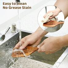 9PCS/1PC 烹饪用木勺 - 9 件天然柚木厨房用具套装，带支架的木勺套装，勺架和挂钩，带 7 个金属挂钩的木铲套装