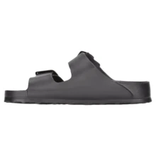Sandalias Andrea Tipo Huarache Doble Hebilla Dama EVA Antideslizantes Cómodas Playa Verano Moda Resistente al Agua - Negro - Ver 3