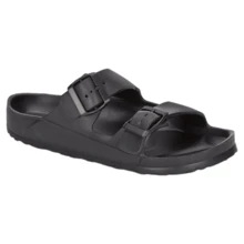 Sandalias Andrea Tipo Huarache Doble Hebilla Dama EVA Antideslizantes Cómodas Playa Verano Moda Resistente al Agua - Negro - Ver 1